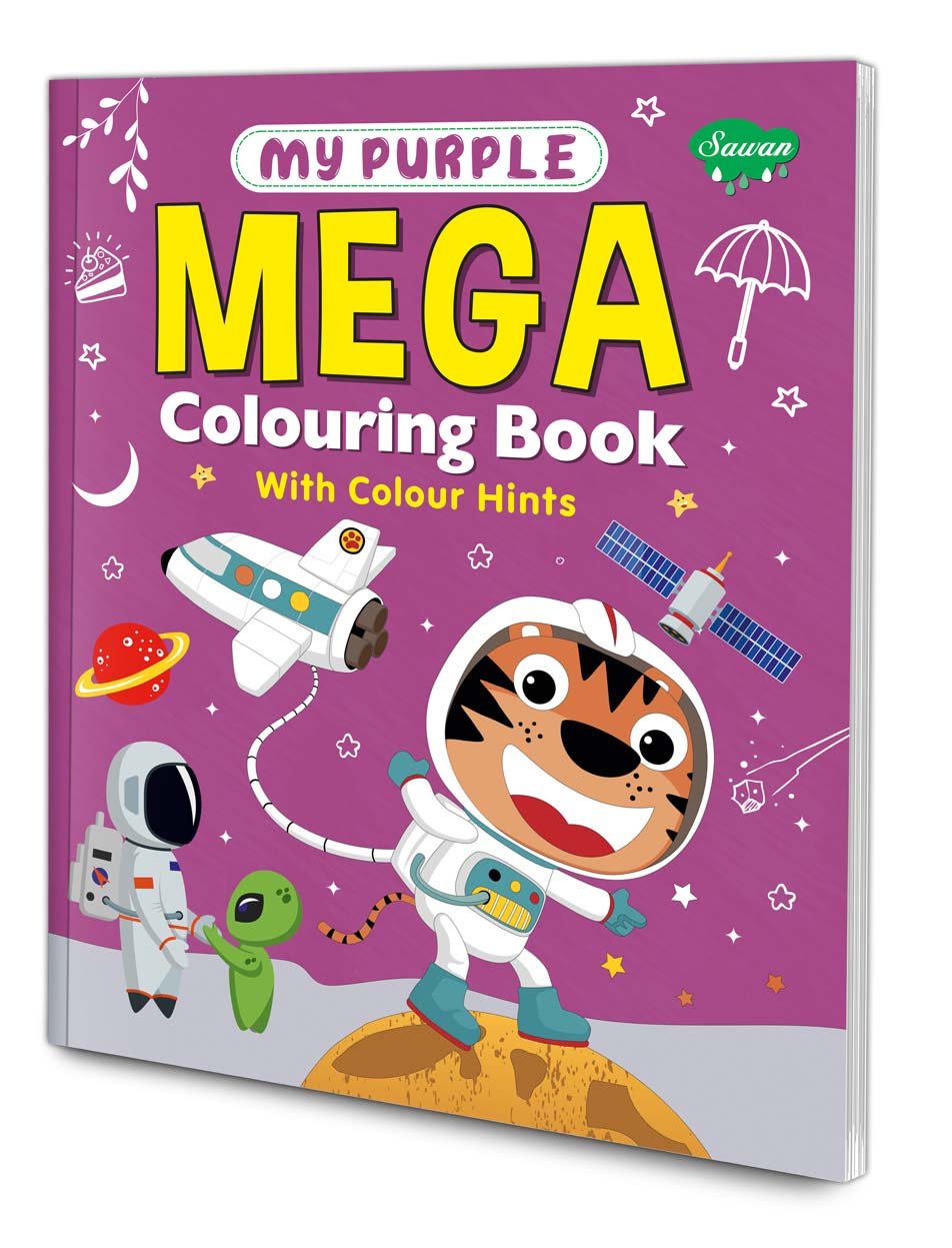 My Purple Mega Colouring Book